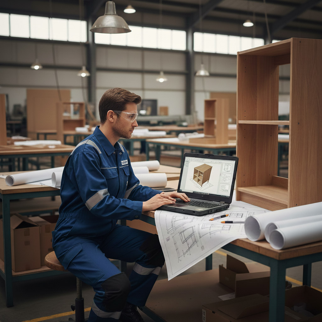 My studio combines hands-on carpentry experience with advanced IT skills